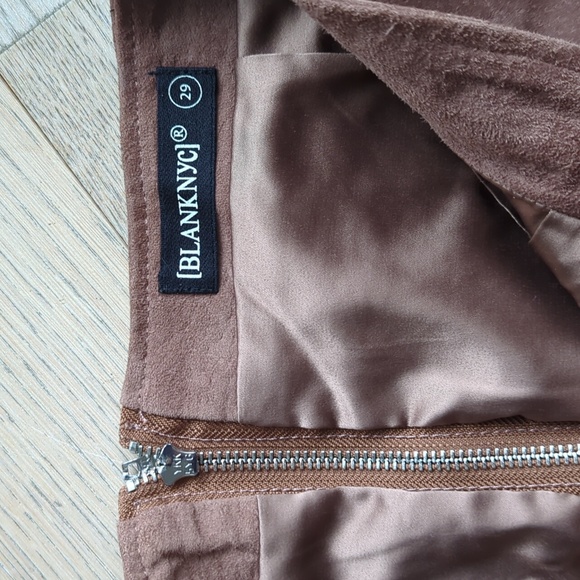 Genuine leather mini skirt - Picture 3 of 4